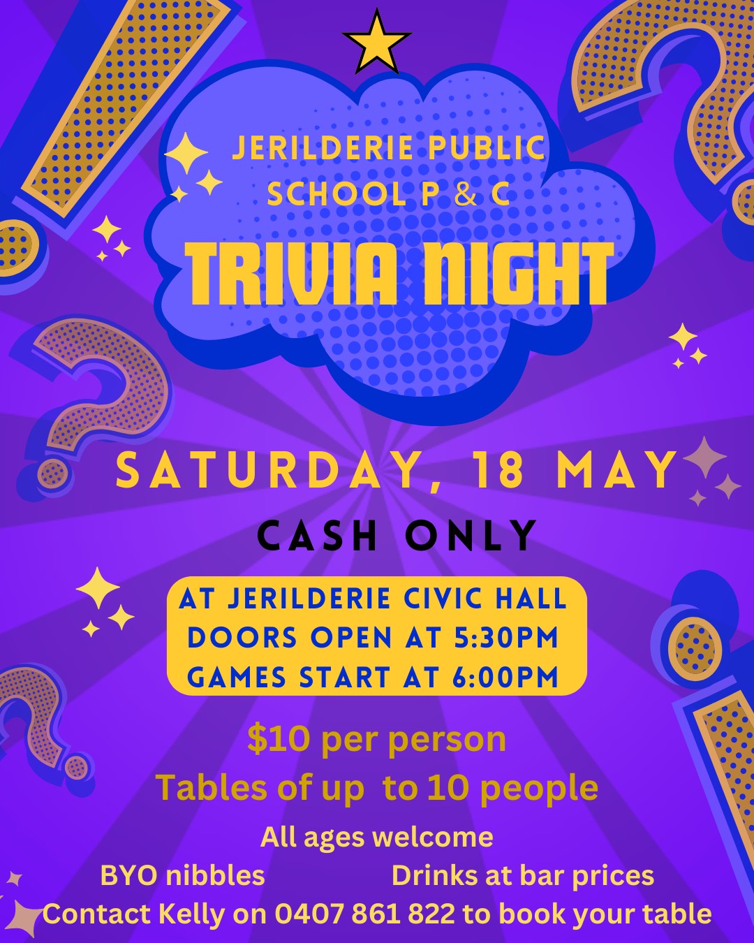 Jerilderie Public School - Trivia Night
