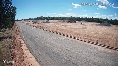 Construction of the Young Street Residential Subdivision in Darlington Point February 2024