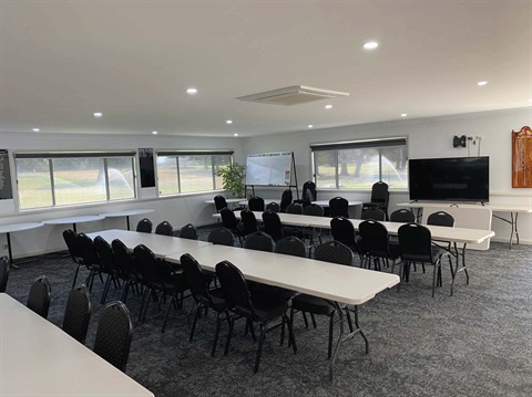 Meeting tables inside Coleambally Golf Club