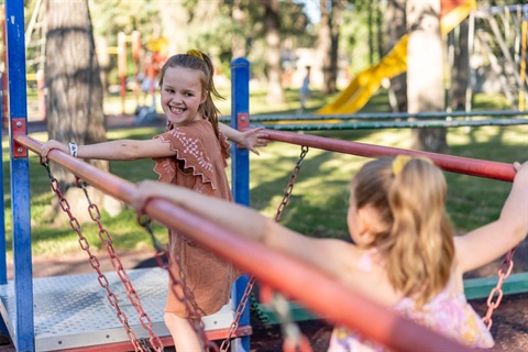 Children playing at Coleambally Lions Park